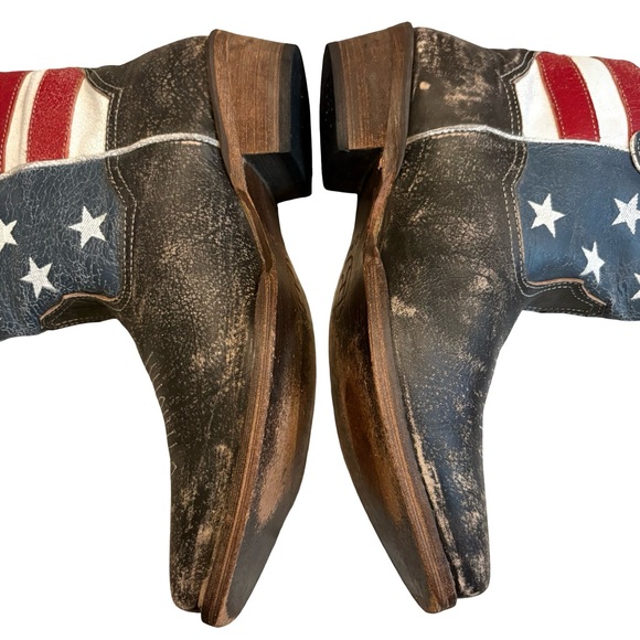 Roper American Beauty Flag Ankle Boots, Sz 9 - Picture 6 of 16